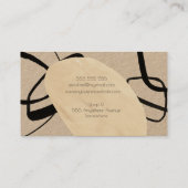 Abstracte artiest Atelier Artisan Creative Visitekaartje (Achterkant)