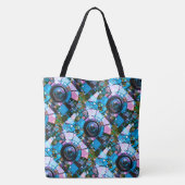 Abstracte artikel 151 All-Over-Print Canvas tas (Achterkant)