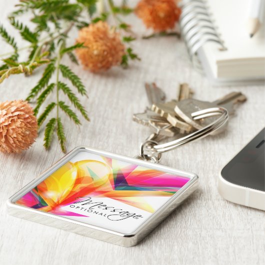 Abstracte artikel 7-Sleutelhanger Sleutelhanger (Zijkant)