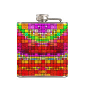 Abstracte artikel 93A gevlekte erlenmeyer Heupfles (Achterkant)