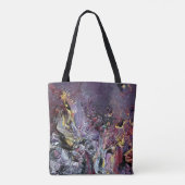 Abstracte artisjokken van eierplant tote bag (Achterkant)