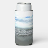 Abstracte, artistieke, auditieve wift seltzer blikjeskoeler (Seltzer Achterkant)