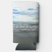 Abstracte, artistieke, auditieve wift seltzer blikjeskoeler (Achterkant)