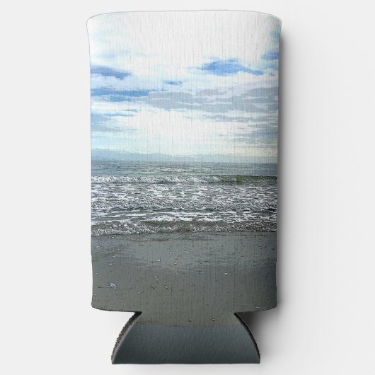 Abstracte, artistieke, auditieve wift seltzer blikjeskoeler (Voorkant)