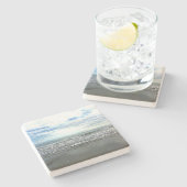 Abstracte, artistieke, auditieve wift stenen onderzetter (Zijkant)