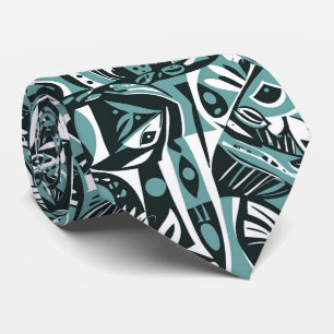 Abstracte Artistieke Boho Whimsische Geometrische Stropdas
