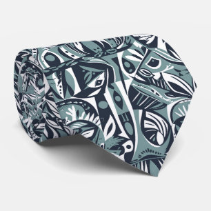 Abstracte Artistieke Boho Whimsische Geometrische  Stropdas
