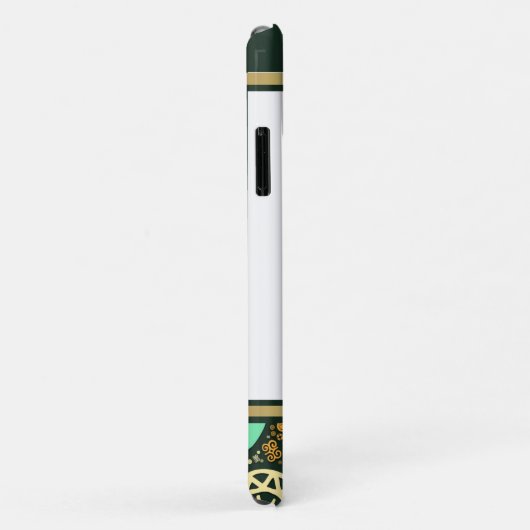 Abstracte artistieke cirkels grens Case-Mate iPhone case (Achterkant/rechts)