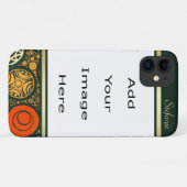 Abstracte artistieke cirkels grens Case-Mate iPhone case (Achterkant (horizontaal))