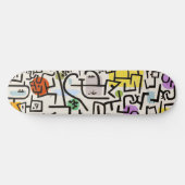 Abstracte artistieke fusie: het kubistische wonder persoonlijk skateboard (Horizontaal)
