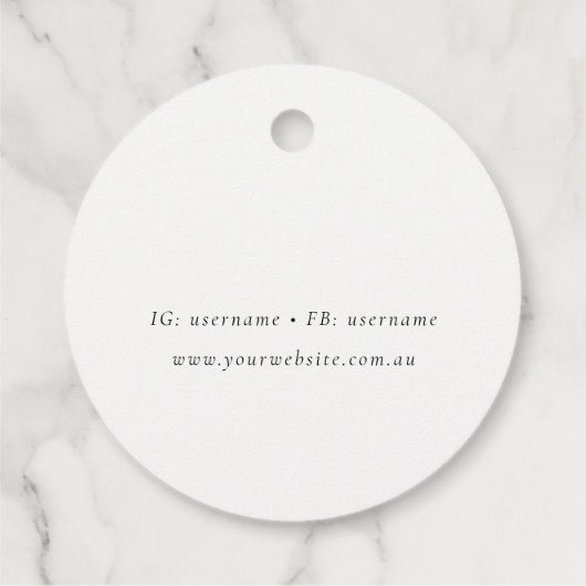 Abstracte Artistieke Geel Blauw Waterverf Kunst Bedankjes Labels (Achterkant)