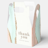 Abstracte artistieke kustWaterverf Dank je wel Bedankdoosjes (Geopend)