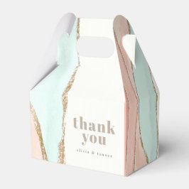 Abstracte artistieke kustWaterverf Dank je wel Bedankdoosjes