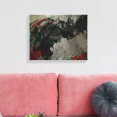 Abstracte artistieke moderne Glam Faux Gold Glitte Canvas Afdruk (Insitu (Woonkamer))