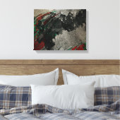 Abstracte artistieke moderne Glam Faux Gold Glitte Canvas Afdruk (Insitu (Slaapkamer))