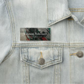 Abstracte artistieke moderne Glam Faux Gold Glitte Naamplaatje (In situ)