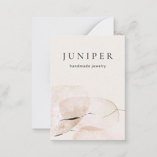 Abstracte artistieke Waterverf Notitiekaartje (Voorkant)