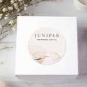 Abstracte artistieke Waterverf Ronde Sticker