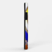 Abstracte ARTs - Fractal Spiral blauw geel Case-Mate iPhone Case (Achterkant/rechts)