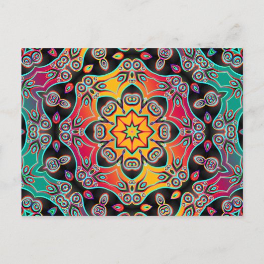 Abstracte ARTs - Kaleidoscoop 16 Briefkaart (Voorkant)