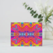 Abstracte ARTs - Kaleidoscoop 9 Briefkaart (Staand voorkant)