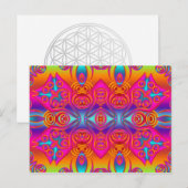 Abstracte ARTs - Kaleidoscoop 9 Briefkaart (Voorkant / Achterkant)