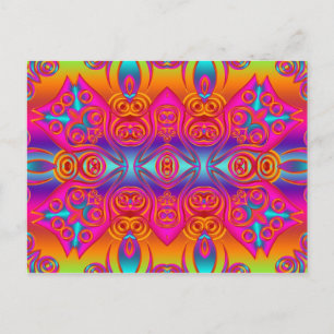 Abstracte ARTs - Kaleidoscoop 9 Briefkaart