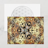 Abstracte ARTs - Kaleidoscooppatroon 08 Briefkaart (Voorkant / Achterkant)