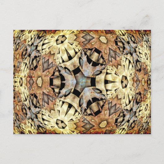 Abstracte ARTs - Kaleidoscooppatroon 08 Briefkaart (Voorkant)