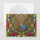 Abstracte ARTs - Kaleidoscooppatroon 10 Briefkaart (Voorkant / Achterkant)