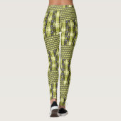 Abstracte Artsy kleuren Leggings (Achterkant)