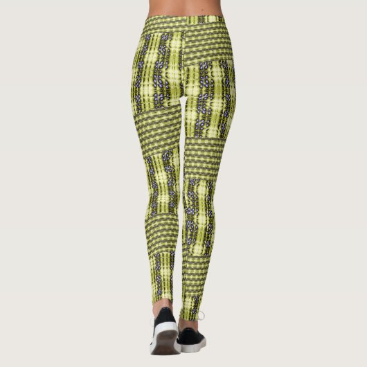 Abstracte Artsy kleuren Leggings (Achterkant)