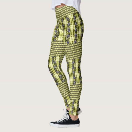 Abstracte Artsy kleuren Leggings (Links)