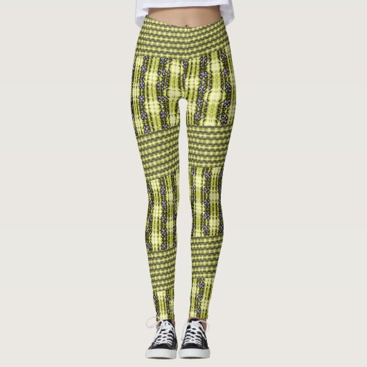 Abstracte Artsy kleuren Leggings (Voorkant)