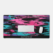 Abstracte Artsy Kleurrijke Vormen Aangepast Bureaumat (Keyboard & Muis)