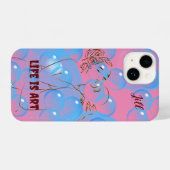 Abstracte Artsy Love iPhone iPhone Hoesje (Achterkant horizontaal)
