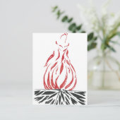 Abstracte Assepoester Phoenix Briefkaart (Staand voorkant)