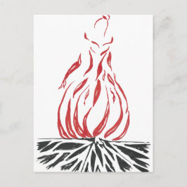 Abstracte Assepoester Phoenix Briefkaart