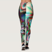 abstracte astrale leggings (Achterkant)