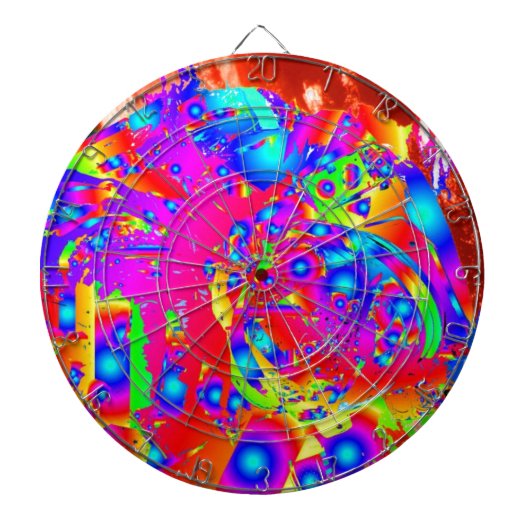 Abstracte astronaut dartbord (Voorkant)