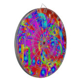 Abstracte astronaut dartbord (Voorkant Links)