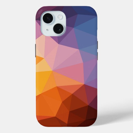 Abstracte asymmetrische driehoeken Case-Mate iPhone case (Achterkant)
