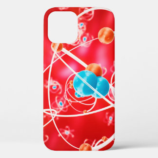 Abstracte atoomachtergrond, chemisch model van mol Case-Mate iPhone case