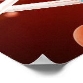 Abstracte atoomachtergrond, chemisch model van mol poster (Hoek)