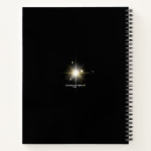 Abstracte aubergine en kleur werveling schetsboek notitieboek (Achterkant)