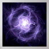Abstracte aura: Kirlian energievorm Poster (Voorkant)