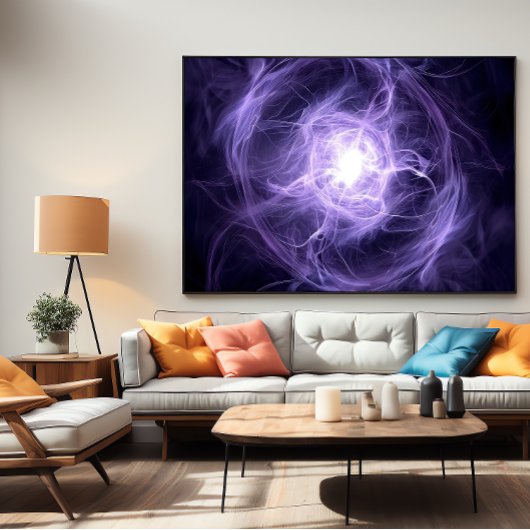 Abstracte aura: Kirlian energievorm Poster