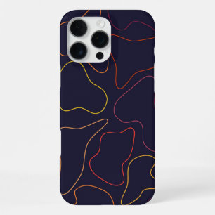 Abstracte Aura Stroomlijnen Patroon Hoesje iPhone 16 Pro Max Hoesje