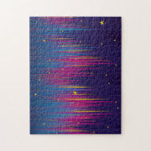 Abstracte Aurora Borealis kleurig Legpuzzel (Verticaal)