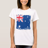 Abstracte Australische vlag, Australische kleuren T-shirt (Voorkant)